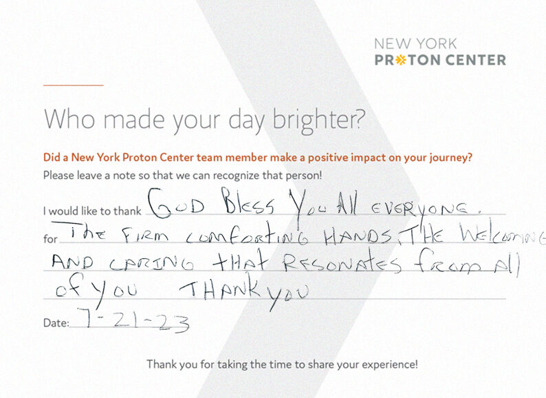Patient Comment Sample 1 Photo