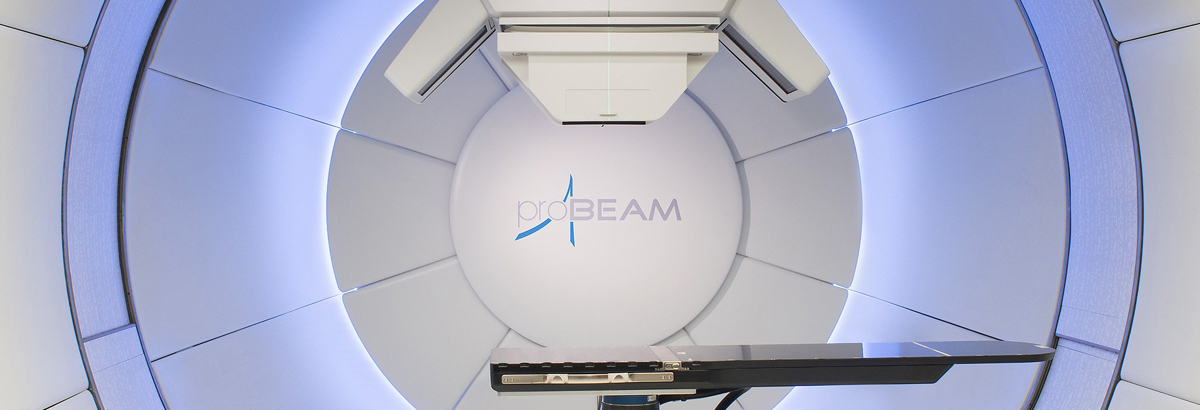 Proton therapy treatment room at the New York Proton Center